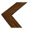 Ekena Millwork 11"W x 12"H x 3/4"D Vintage Farmhouse 3 1/2" Chevron, Barnwood Decor Collection, Weathered Brown DECR11X12X075CHVBR - alternate 3